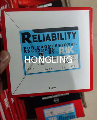 RIK Piston Ring, Hino W06D 15011, 13011-1973  13011-2540 , Nissan FE6T 24951 12040-Z5505  , PD6 24340, Isuzu 6HE1 17175