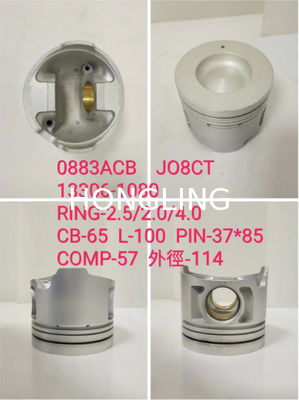 15kg Fuso Alternator With Turbocharger 6D16 8DC91 4D34 Engine Piston 13306-1080  ME062273 ME241692 ME090166