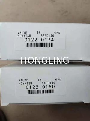 S6D140 Komatsu Excavator Engine Parts engine valve 6215-41-4110 6215-41-4212
